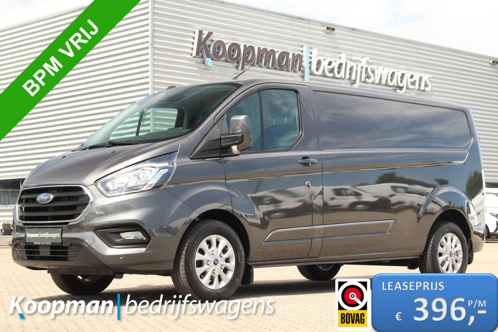 Ford Transit Custom 300 2.0TDCI 130pk L2H1 Limited | Camera | Cruise | Trekhaak | Carplay/Android | Lease 396,- p/m