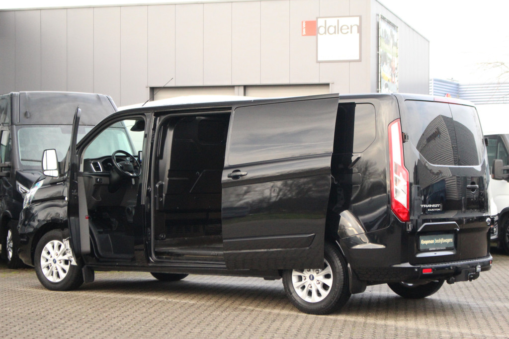 Ford Transit Custom 300 2.0TDCI 170pk L2H1 Limited | Automaat | L+R Zijdeur | Camera | Trekhaak | Carplay/Android | Cruise | Lease 414,- p/m 15