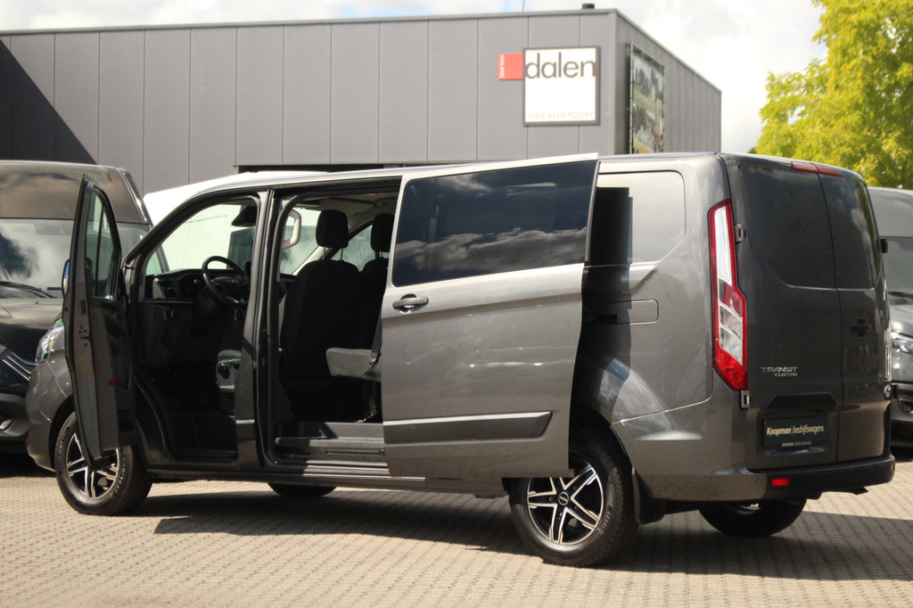 Ford Transit Custom 320 2.0TDCI 130pk L2H1 Trend DC | 6-Zits | L+R Zijdeur | Carplay/Android | PDC | Lease 342,- p/m 11