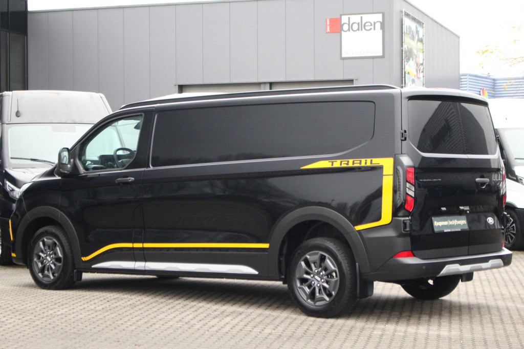 Ford Transit Custom 320 2.0TDCI 136pk L2H1 Trail 4x4 AWD | Leder | Trekhaak Inklapbaar | Stoel+Stuurverw. | Carplay/Android | Keyless | Lease 806,- p/m 13