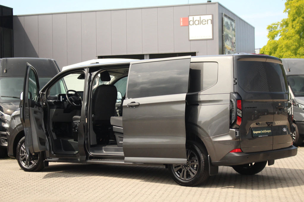 Ford Transit Custom 320 2.0TDCI 170pk Automaat | L2H1 Trend DC | 4x4 | AWD | L+R Zijdeur | Stoel + Stuurverwarming | Keyless | Carplay/Android | Lease 878,- p/m 12