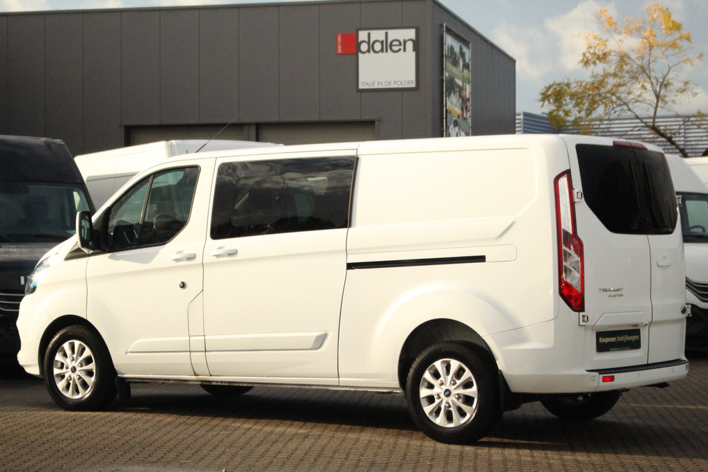 Ford Transit Custom 320 2.0TDCI 170pk L2H1 Limited DC | Automaat | L+R Zijdeur | Carplay/Android | Camera | Lease 450,- p/m 12
