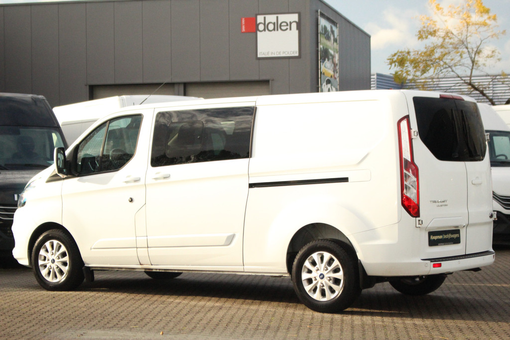 Ford Transit Custom 320 2.0TDCI 170pk L2H1 Limited DC | Automaat | L+R Zijdeur | Carplay/Android | Camera | Lease 450,- p/m 13