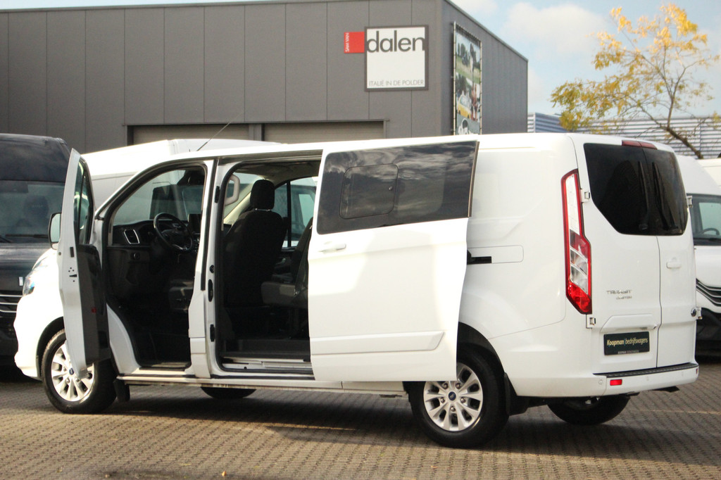 Ford Transit Custom 320 2.0TDCI 170pk L2H1 Limited DC | Automaat | L+R Zijdeur | Carplay/Android | Camera | Lease 450,- p/m 14