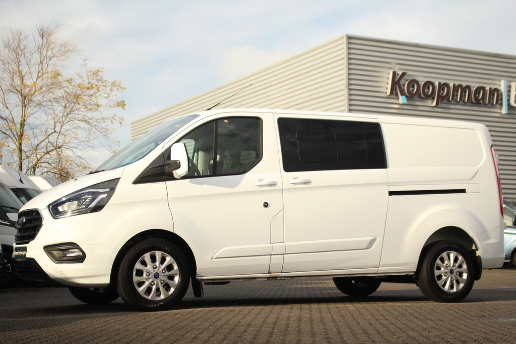 Ford Transit Custom 320 2.0TDCI 170pk L2H1 Limited DC | Automaat | L+R Zijdeur | Carplay/Android | Camera | Lease 450,- p/m 15