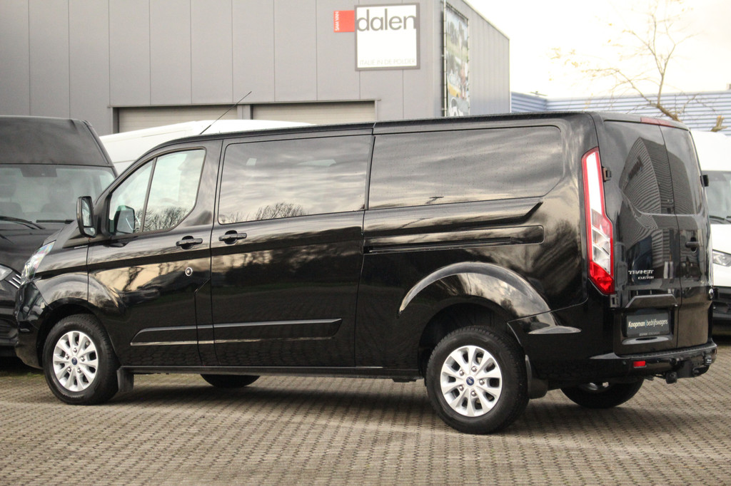 Ford Transit Custom 320 2.0TDCI 170pk L2H1 Limited DC | Automaat | L+R Zijdeur | Trekhaak | Camera | Carplay/Android | | Lease 537,- p/m 12