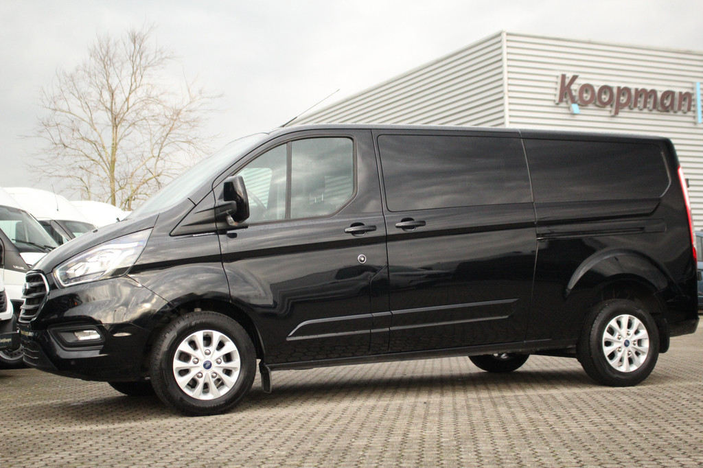 Ford Transit Custom 320 2.0TDCI 170pk L2H1 Limited DC | Automaat | L+R Zijdeur | Trekhaak | Camera | Carplay/Android | | Lease 537,- p/m 14
