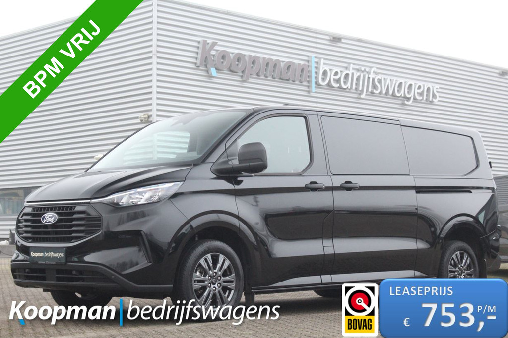 Ford Transit Custom 320 2.0TDCI 170pk L2H1 Trend DC | L+R Zijdeur | Trekhaak | Carplay/Android | Camera | Lease 753,- p/m