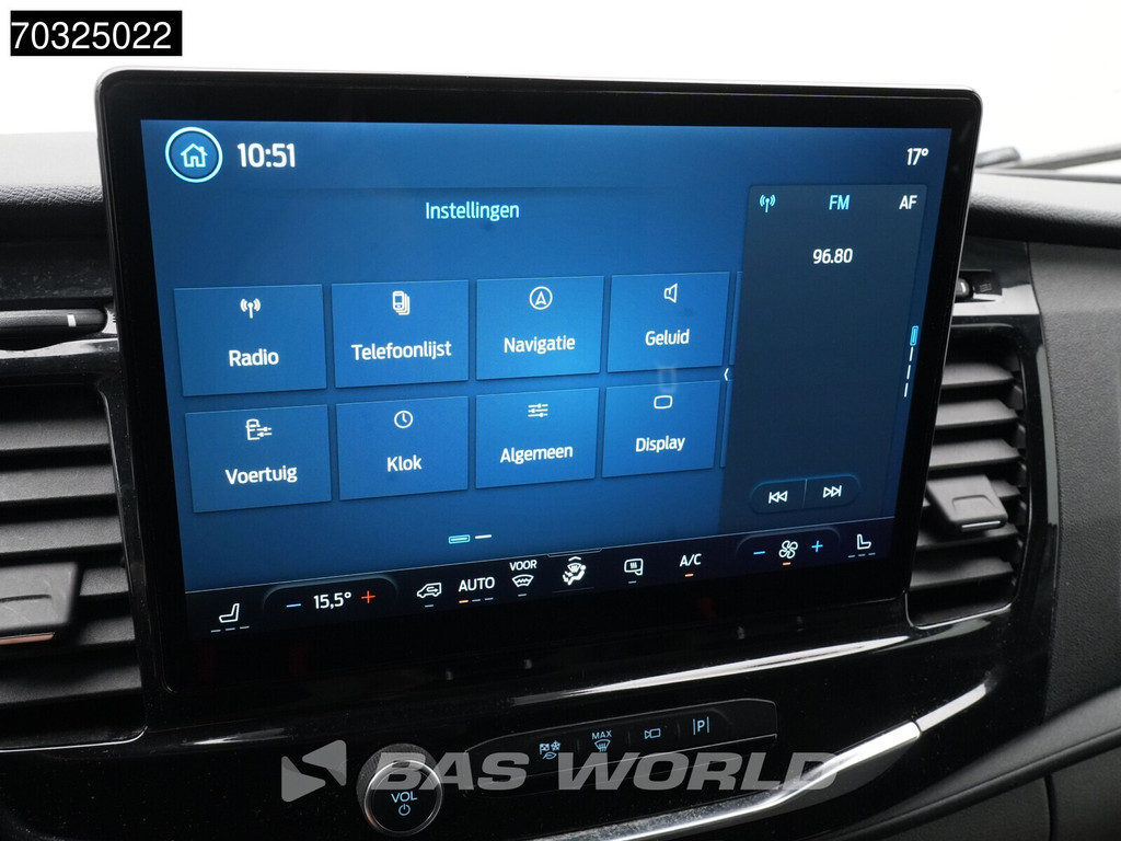 Ford e-Transit 184pk Elektrisch 68kWh 317km WLTP L2H3 Hoog Dak Navi Airco Cruise Parkeersensoren v+a SYNC4-Display CarPlay L2 Airco Cruise control 17