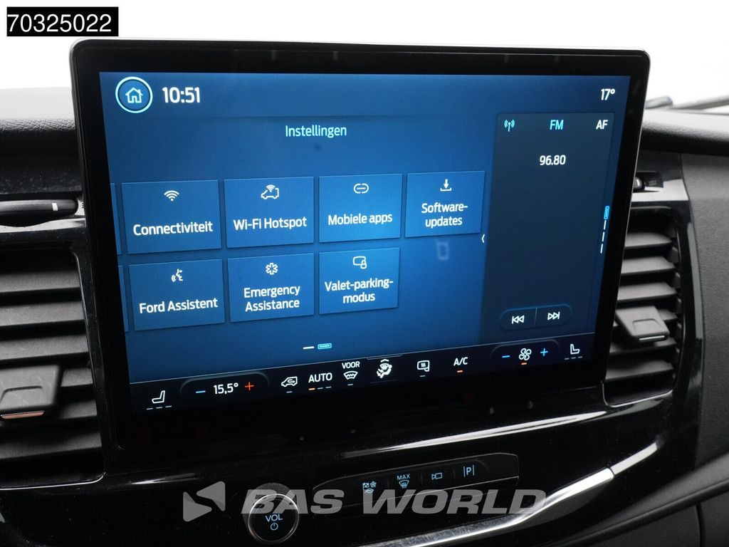 Ford e-Transit 184pk Elektrisch 68kWh 317km WLTP L2H3 Hoog Dak Navi Airco Cruise Parkeersensoren v+a SYNC4-Display CarPlay L2 Airco Cruise control 21