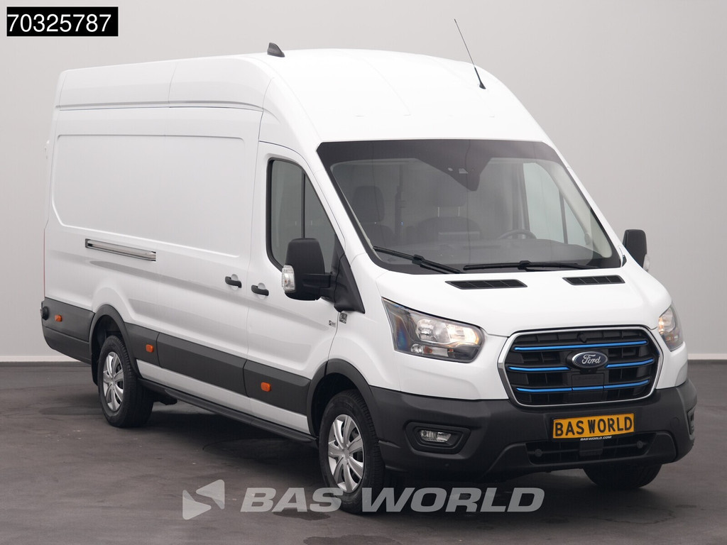 Ford e-Transit 184pk Elektrisch 68kWh 317km WLTP L4H3 Hoog Dak 360camera Navi Airco Cruise SYNC4-Display CarPlay L4 Jumbo Airco Cruise control 5