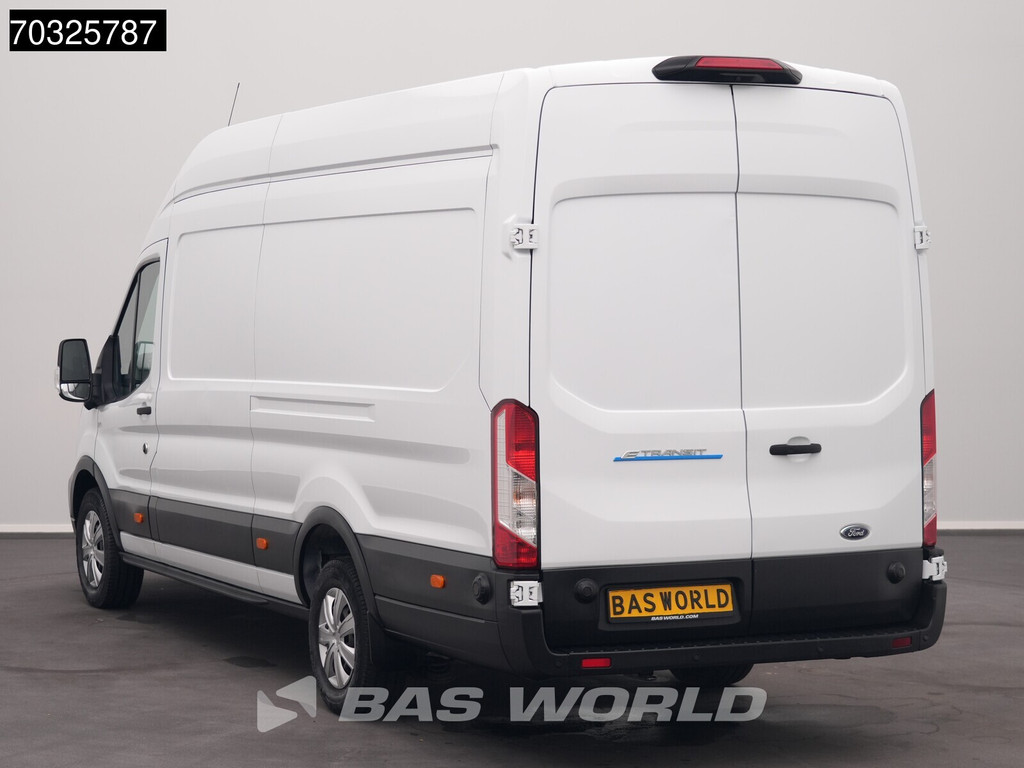 Ford e-Transit 184pk Elektrisch 68kWh 317km WLTP L4H3 Hoog Dak 360camera Navi Airco Cruise SYNC4-Display CarPlay L4 Jumbo Airco Cruise control 6