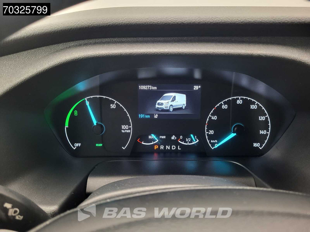 Ford e-Transit 184pk Elektrisch 68kWh 317km WLTP L4H3 Hoog Dak Navi Airco Cruise Parkeersensoren v+a SYNC4-Display CarPlay L4 Jumbo Airco Cruise control 20