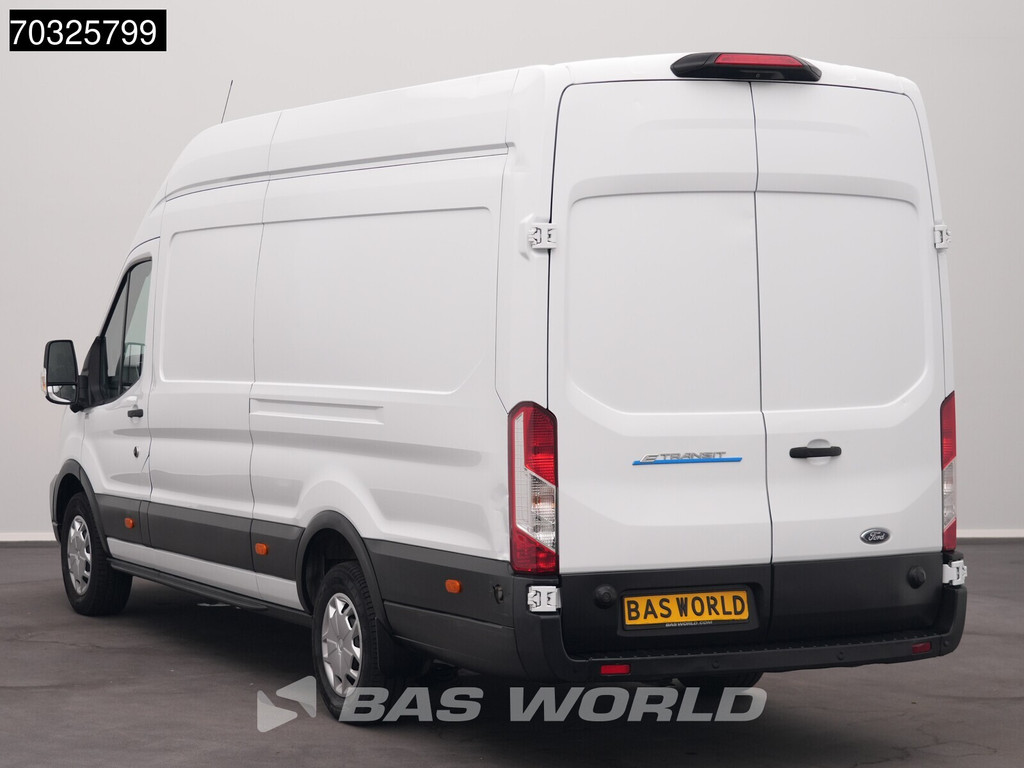 Ford e-Transit 184pk Elektrisch 68kWh 317km WLTP L4H3 Hoog Dak Navi Airco Cruise Parkeersensoren v+a SYNC4-Display CarPlay L4 Jumbo Airco Cruise control 6