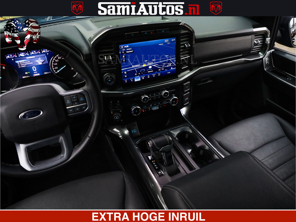 Ford USA F150 BLACK OPS | 5.0 V8 406PK | 360 CAMERA | UITLAAT KLEP | BEDSLIDE | CREW CAB | LEDER | CREW CAB | DUBBELE CABINE | 5 PERSOONS | DC | GRIJSKENTEKEN | 19