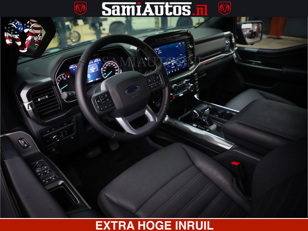Ford USA F150 BLACK OPS | 5.0 V8 406PK | 360 CAMERA | UITLAAT KLEP | BEDSLIDE | CREW CAB | LEDER | CREW CAB | DUBBELE CABINE | 5 PERSOONS | DC | GRIJSKENTEKEN | 4