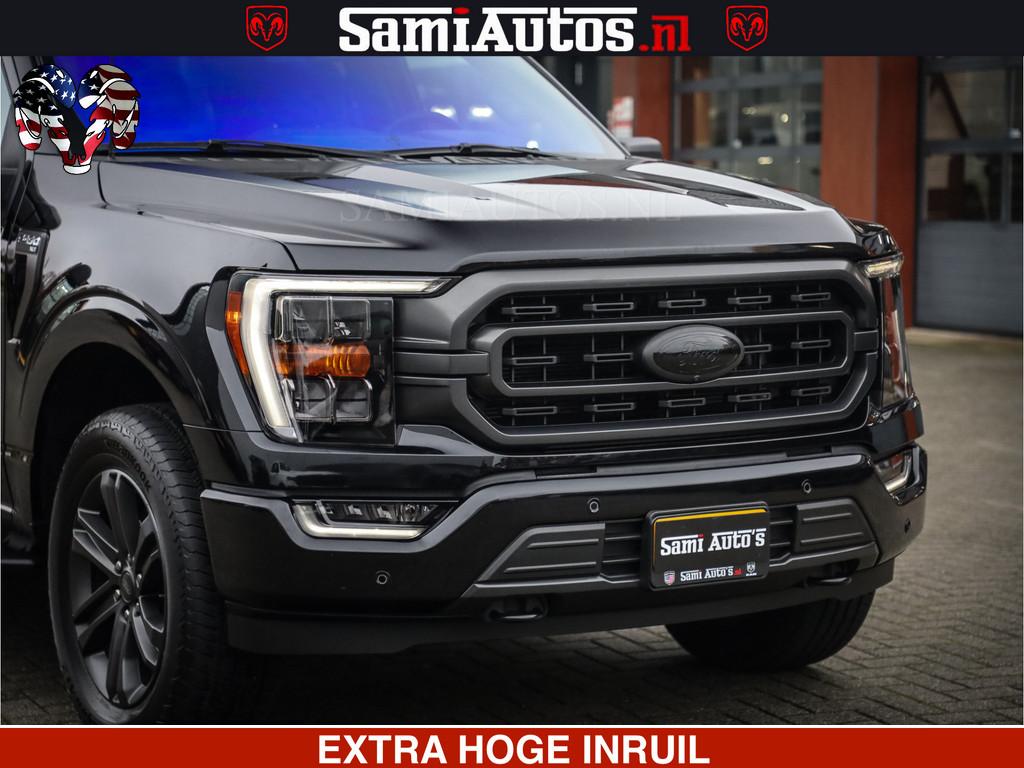 Ford USA F150 BLACK OPS | 5.0 V8 406PK | 360 CAMERA | UITLAAT KLEP | BEDSLIDE | CREW CAB | LEDER | CREW CAB | DUBBELE CABINE | 5 PERSOONS | DC | GRIJSKENTEKEN | 6