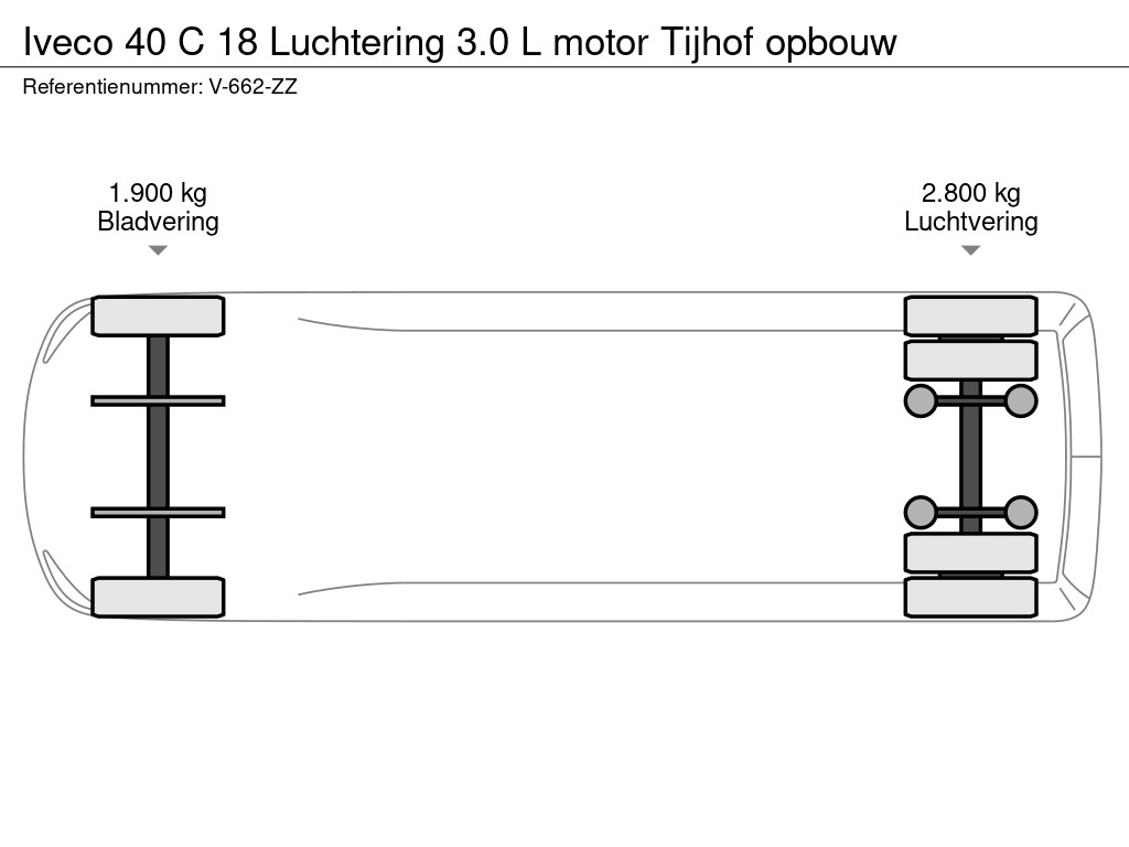 Iveco 40 C 18 Luchtering 3.0 L motor Tijhof opbouw 20