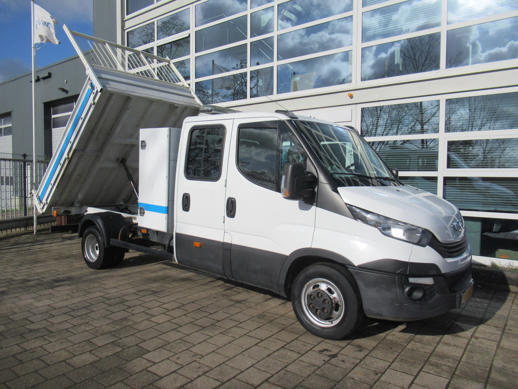 Iveco Daily 35C14D 2.3 100KW EURO6 410 DOKA Dubbelcabine Kipper + Kist / Box 2