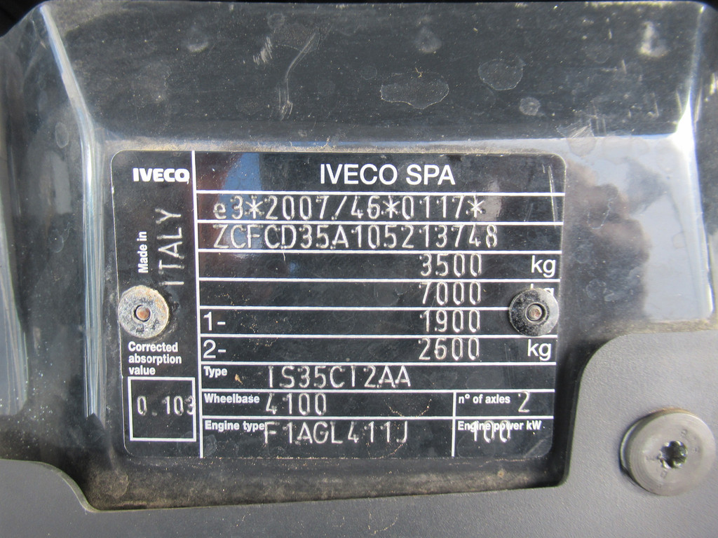 Iveco Daily 35C14D 2.3 100KW EURO6 410 DOKA Dubbelcabine Kipper + Kist / Box 21