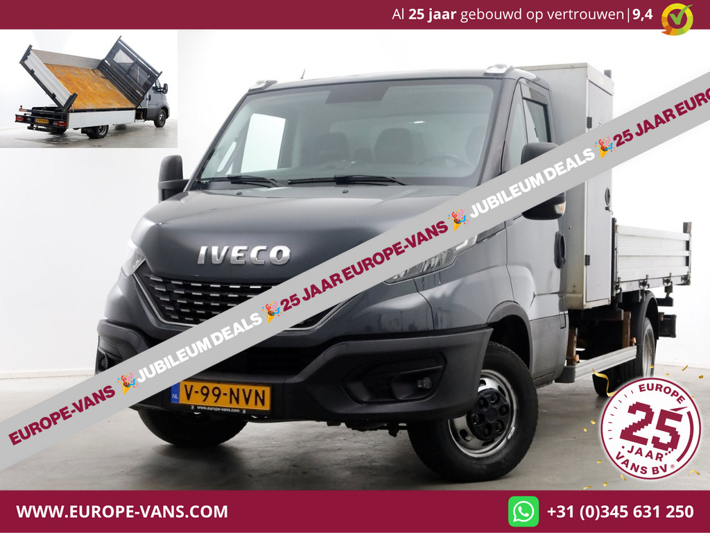 Iveco Daily 35C18 3.0 180pk HiMatic Automaat 3-Zijdige Kipper Trekhaak 3500kg 10-2021