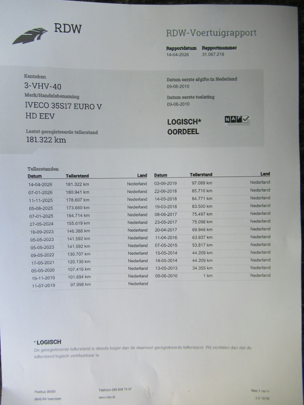 Iveco Daily 35S17 D EEV 345 + DHollandia DHLM.10 11