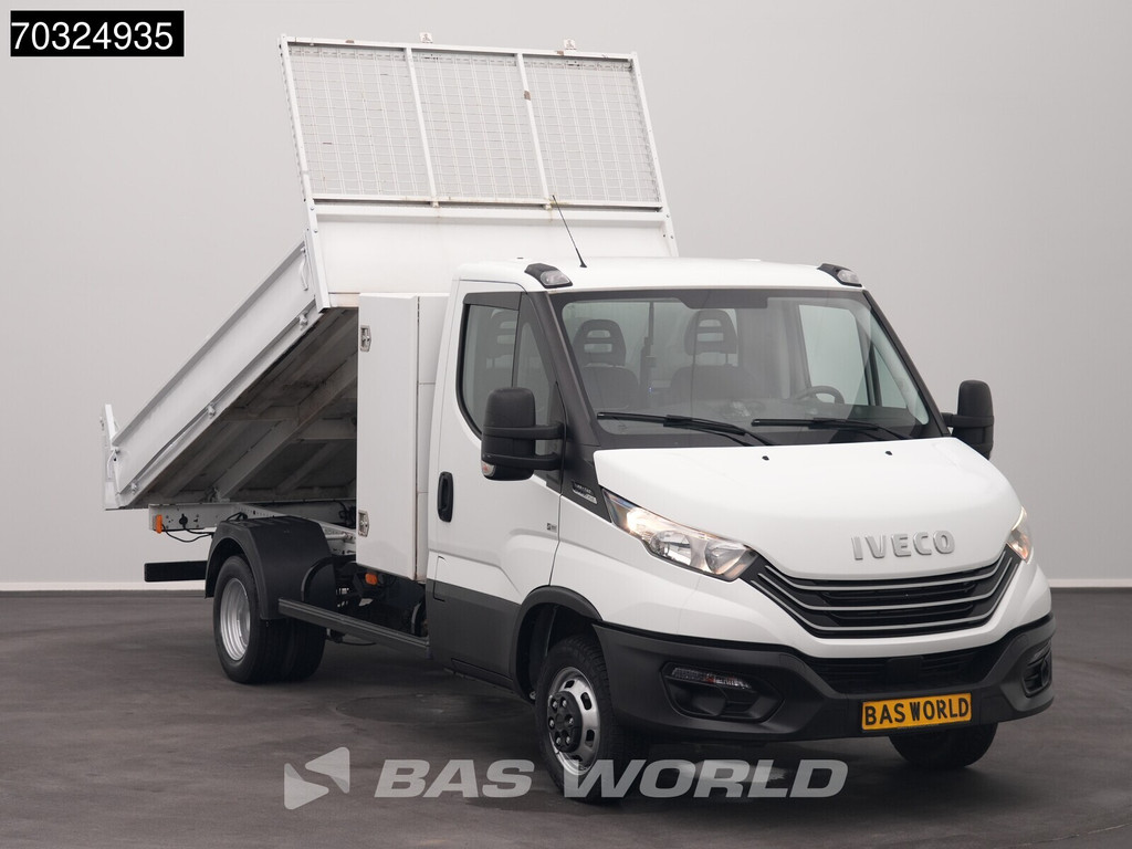 Iveco Daily 35C14 Automaat Kipper met Kist Dubbellucht Kipper 3,5t Trekhaak Airco Cruise Euro6 Tipper Benne Kieper Airco Trekhaak Cruise control 5