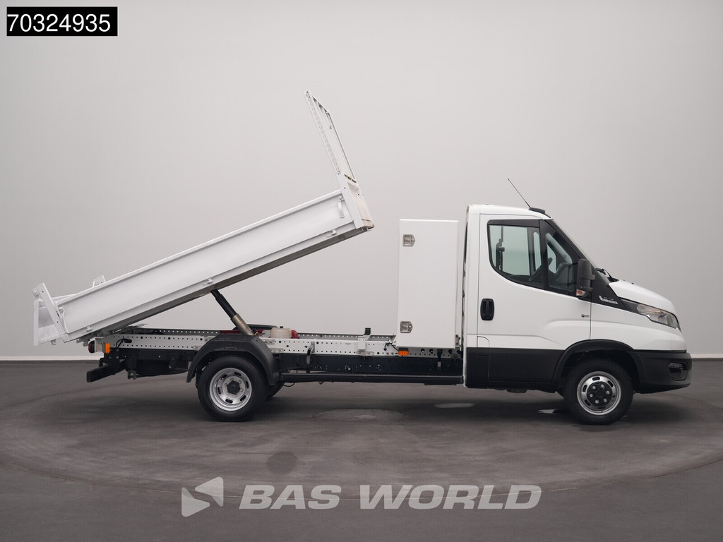 Iveco Daily 35C14 Automaat Kipper met Kist Dubbellucht Kipper 3,5t Trekhaak Airco Cruise Euro6 Tipper Benne Kieper Airco Trekhaak Cruise control 7