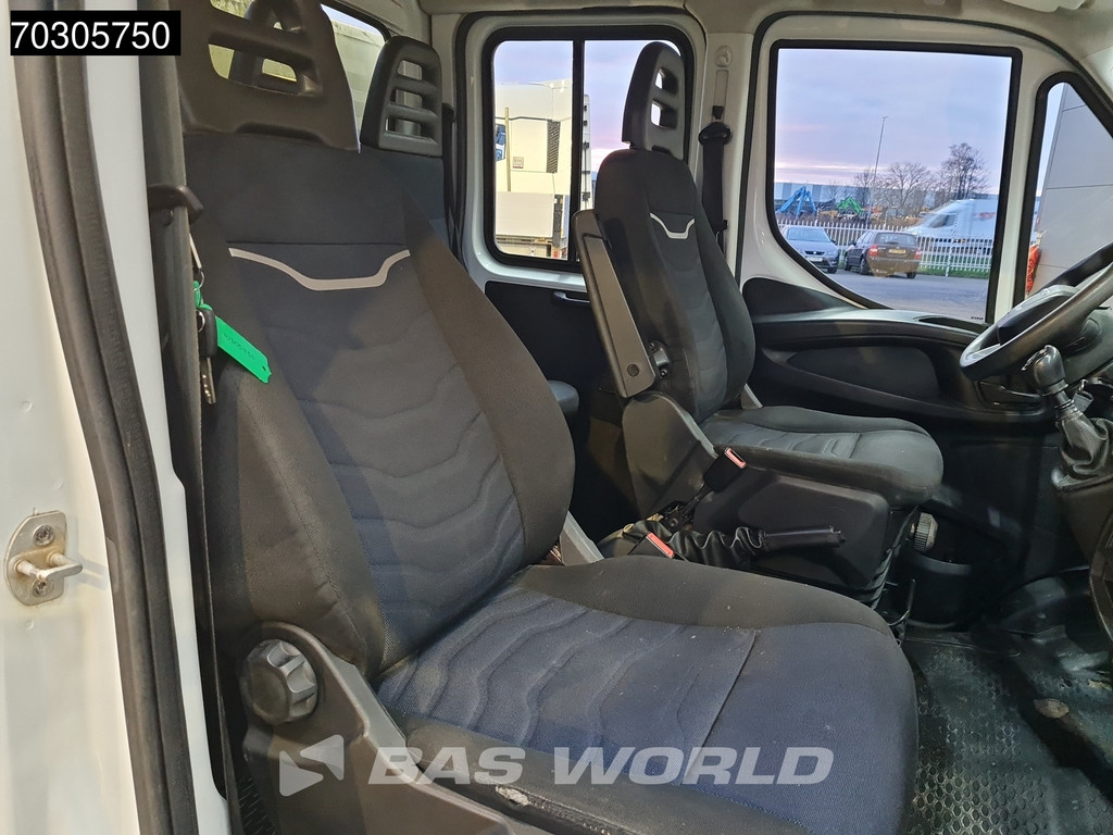 Iveco Daily 35C14 Dubbel Cabine Kipper met Kist Dubbellucht 3,5t Trekhaak Airco Cruise Euro6 Tipper Benne Kieper Airco Trekhaak Cruise control 11