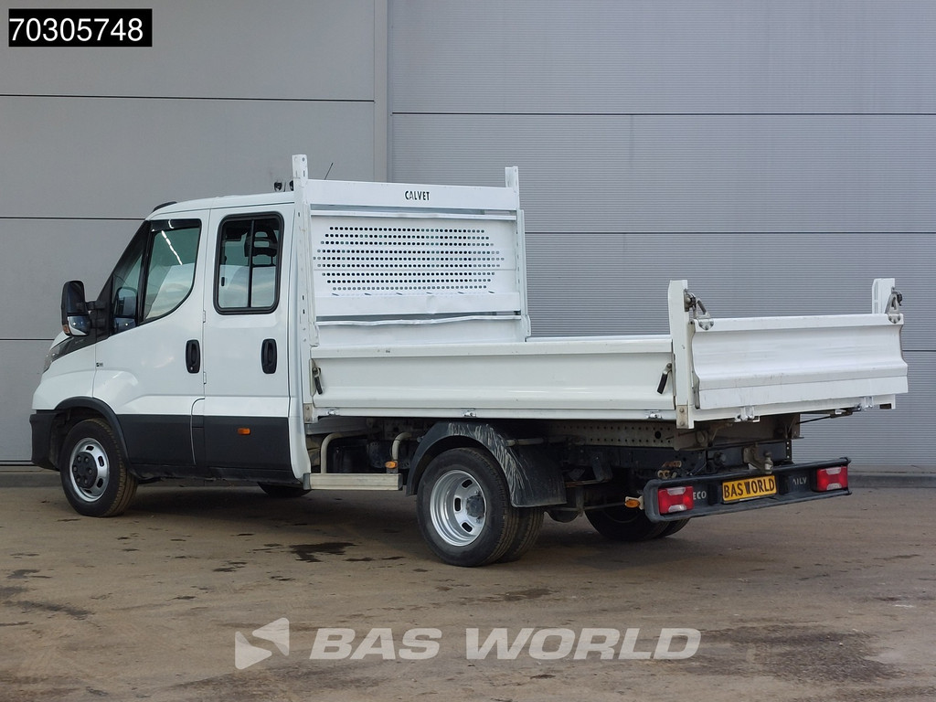 Iveco Daily 35C14 Kipper Dubbel Cabine Dubbellucht 3,5t Trekhaak Airco Cruise Euro6 Tipper Benne Kieper Airco Trekhaak Cruise control 7