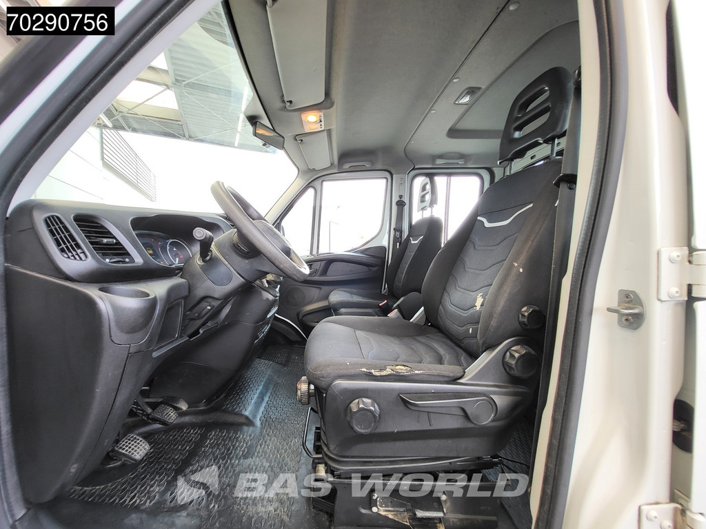 Iveco Daily 35C14 Kipper met Kist Dubbel Cabine Dubbellucht 3,5t Trekhaak Airco Cruise Euro6 Kieper Tipper Benne 2m3 Airco Trekhaak Cruise control 10