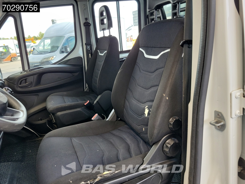 Iveco Daily 35C14 Kipper met Kist Dubbel Cabine Dubbellucht 3,5t Trekhaak Airco Cruise Euro6 Kieper Tipper Benne 2m3 Airco Trekhaak Cruise control 11