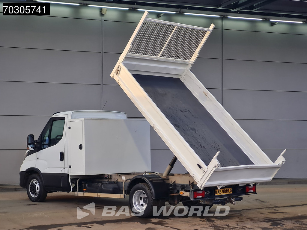 Iveco Daily 35C14 Kipper met Kist Dubbellucht 3,5t Trekhaak Airco Cruise Euro6 Tipper Benne Kieper Airco Trekhaak Cruise control 2