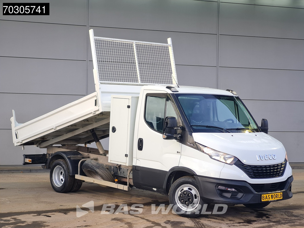Iveco Daily 35C14 Kipper met Kist Dubbellucht 3,5t Trekhaak Airco Cruise Euro6 Tipper Benne Kieper Airco Trekhaak Cruise control 3