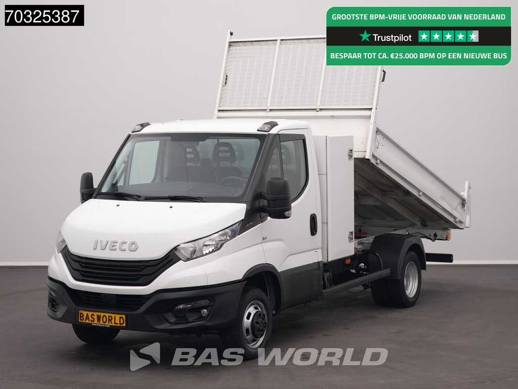 Iveco Daily 35C16 3.0L Kipper Dubbellucht 3,5t Trekhaak Navi Airco Cruise Camera Euro6 Kieper Airco Trekhaak Cruise control