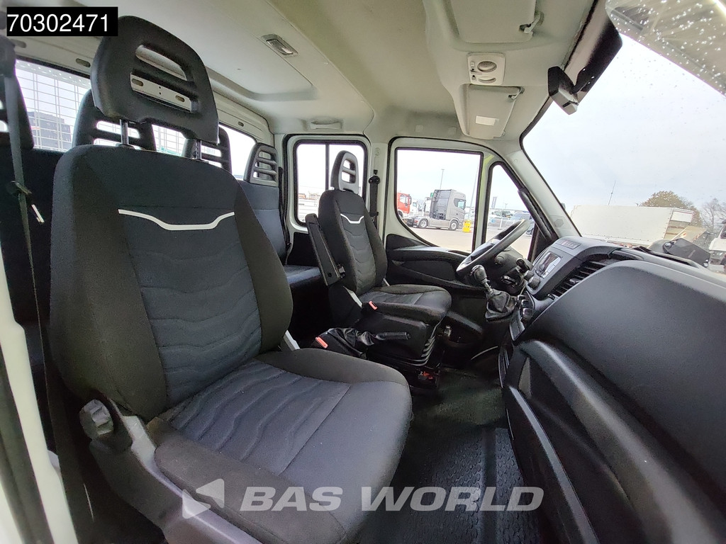 Iveco Daily 35C16 3.0L Kipper met Kist Dubbel Cabine Dubbellucht 3,5t Trekhaak 160PK Airco Cruise Euro6 Tipper Benne Kieper Airco Trekhaak Cruise control 18