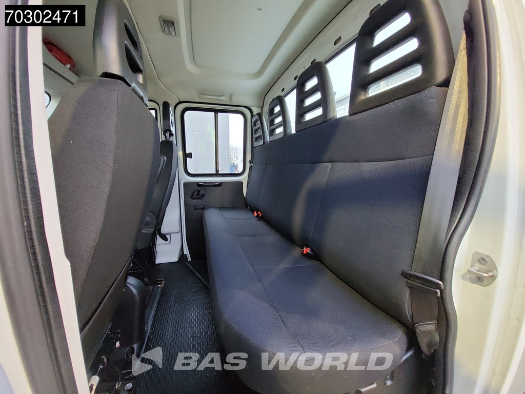 Iveco Daily 35C16 3.0L Kipper met Kist Dubbel Cabine Dubbellucht 3,5t Trekhaak 160PK Airco Cruise Euro6 Tipper Benne Kieper Airco Trekhaak Cruise control 19
