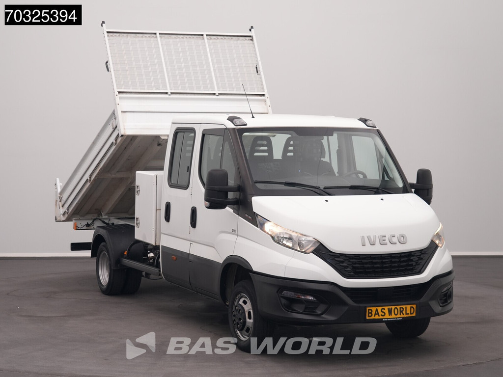 Iveco Daily 35C16 3.0L Kipper met Kist Dubbel Cabine Dubbellucht 3,5t Trekhaak Navi Airco Cruise Camera Euro6 Tipper Benne Kieper Airco Trekhaak Cruise control 5