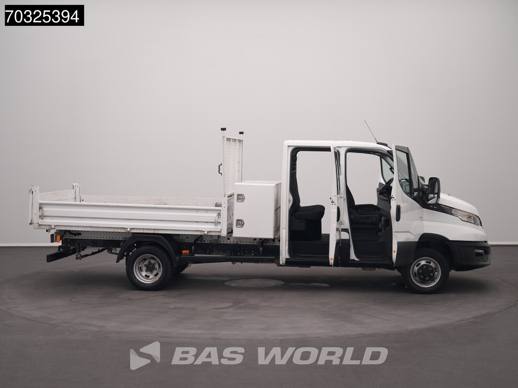 Iveco Daily 35C16 3.0L Kipper met Kist Dubbel Cabine Dubbellucht 3,5t Trekhaak Navi Airco Cruise Camera Euro6 Tipper Benne Kieper Airco Trekhaak Cruise control 7
