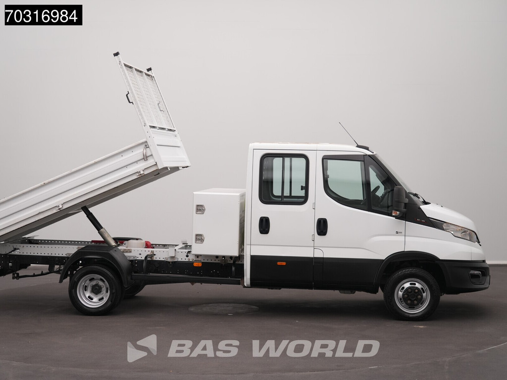 Iveco Daily 35C16 3.0L Kipper met Kist Dubbel Cabine Dubbellucht 3,5t Trekhaak Navi Airco Cruise Camera Euro6 Tipper Benne Kieper Airco Trekhaak Cruise control 8