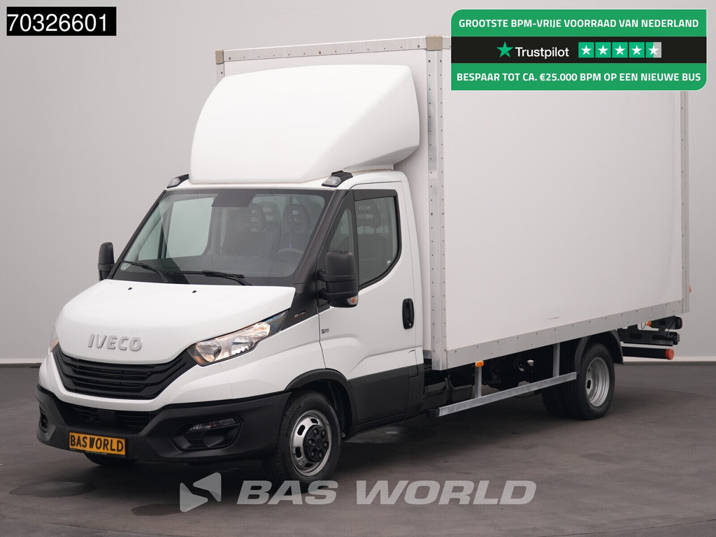 Iveco Daily 35C16 3.0L Laadklep Dubbellucht Bakwagen 160PK Meubelbak Airco Cruise Euro6 Meubelbak Koffer Airco Cruise control