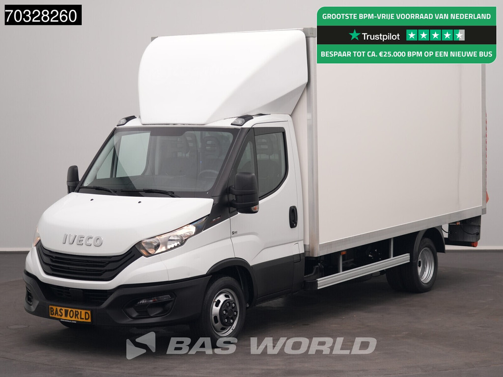 Iveco Daily 35C16 3.0L Laadklep Dubbellucht Bakwagen 160PK Meubelbak Airco Cruise Euro6 Meubelbak Koffer Airco Cruise control