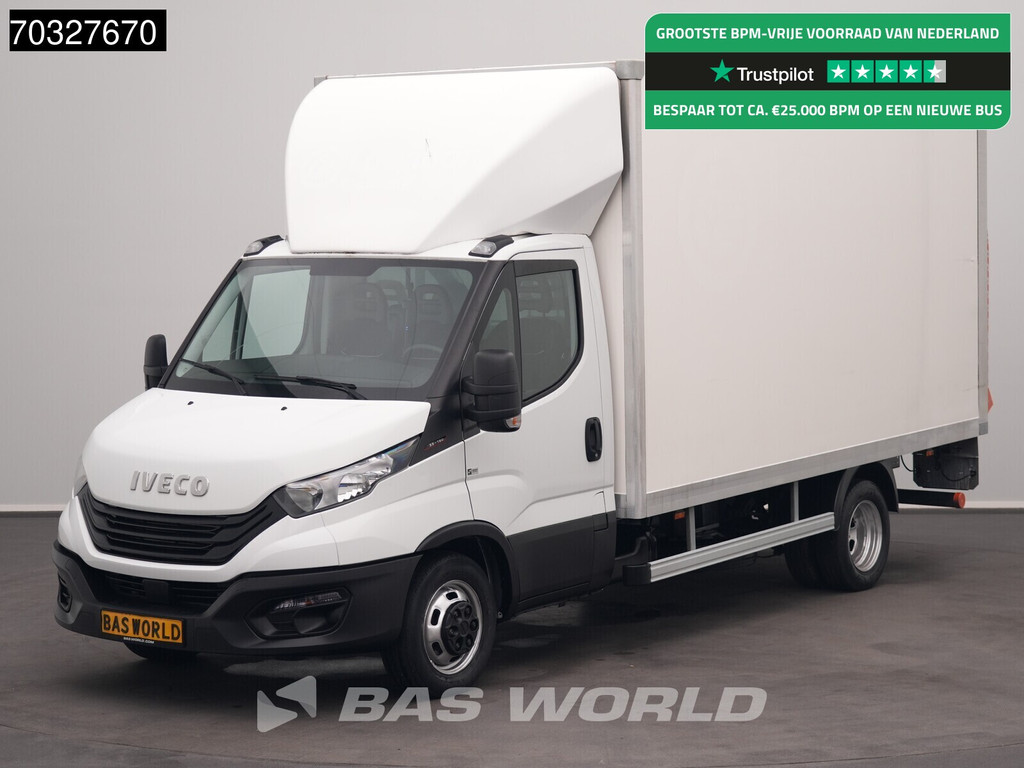 Iveco Daily 35C16 3.0L Laadklep Dubbellucht Bakwagen Airco Cruise Euro6 Meubelbak Koffer Airco Cruise control