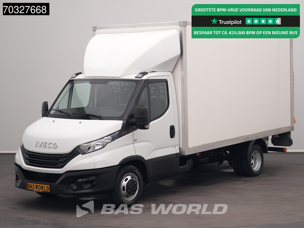 Iveco Daily 35C16 3.0L Laadklep Dubbellucht Bakwagen Airco Cruise Euro6 Meubelbak Koffer Airco Cruise control