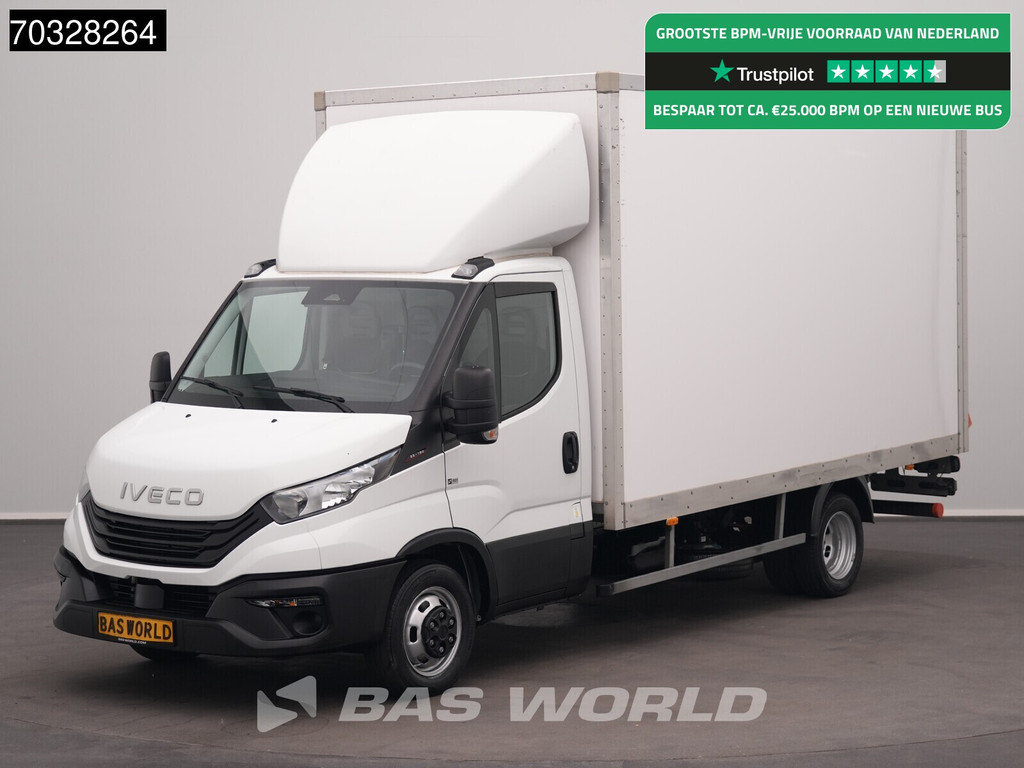 Iveco Daily 35C16 3.0L Laadklep NEW MODEL Dubbellucht 160PK Bakwagen Airco Cruise Euro6 Meubelbak Koffer Airco Cruise control