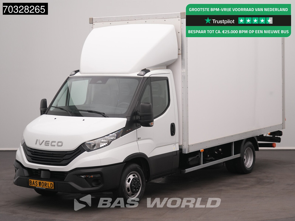 Iveco Daily 35C16 3.0L Laadklep NEW MODEL Dubbellucht 160PK Bakwagen Airco Cruise Euro6 Meubelbak Koffer Ladebordwand LBW Airco Cruise control
