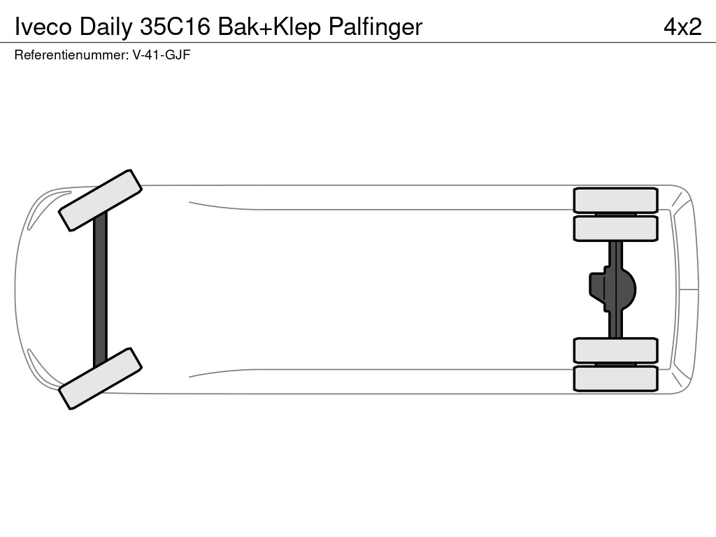 Iveco Daily 35C16 Bak+Klep Palfinger 15