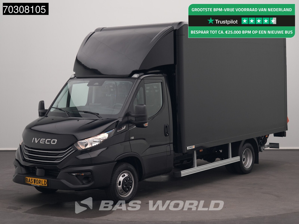 Iveco Daily 35C18 3.0L Automaat Laadklep Dubbellucht Zijdeur 180PK Bakwagen ACC Airco Camera CarPlay Euro6 Meubelbak Koffer Airco
