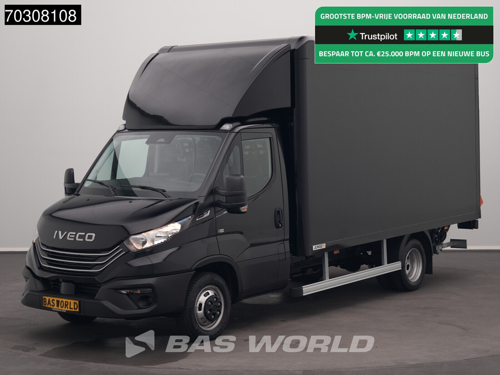 Iveco Daily 35C18 3.0L Automaat Laadklep Dubbellucht Zijdeur 180PK Bakwagen ACC Airco Camera CarPlay Euro6 Meubelbak Koffer Airco