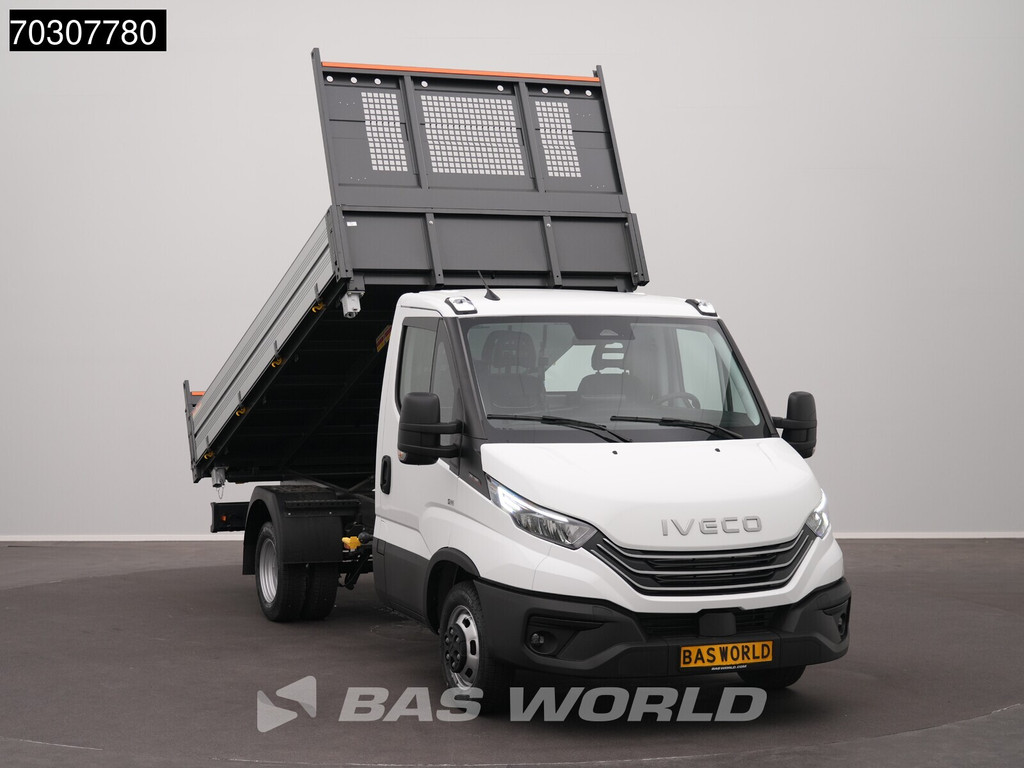 Iveco Daily 35C18 3.0L Driezijdige Kipper Dubbellucht 180PK ACC LED Airco Camera Parkeersensoren Cruise CarPlay Euro6 Tipper Benne Kieper Airco 7